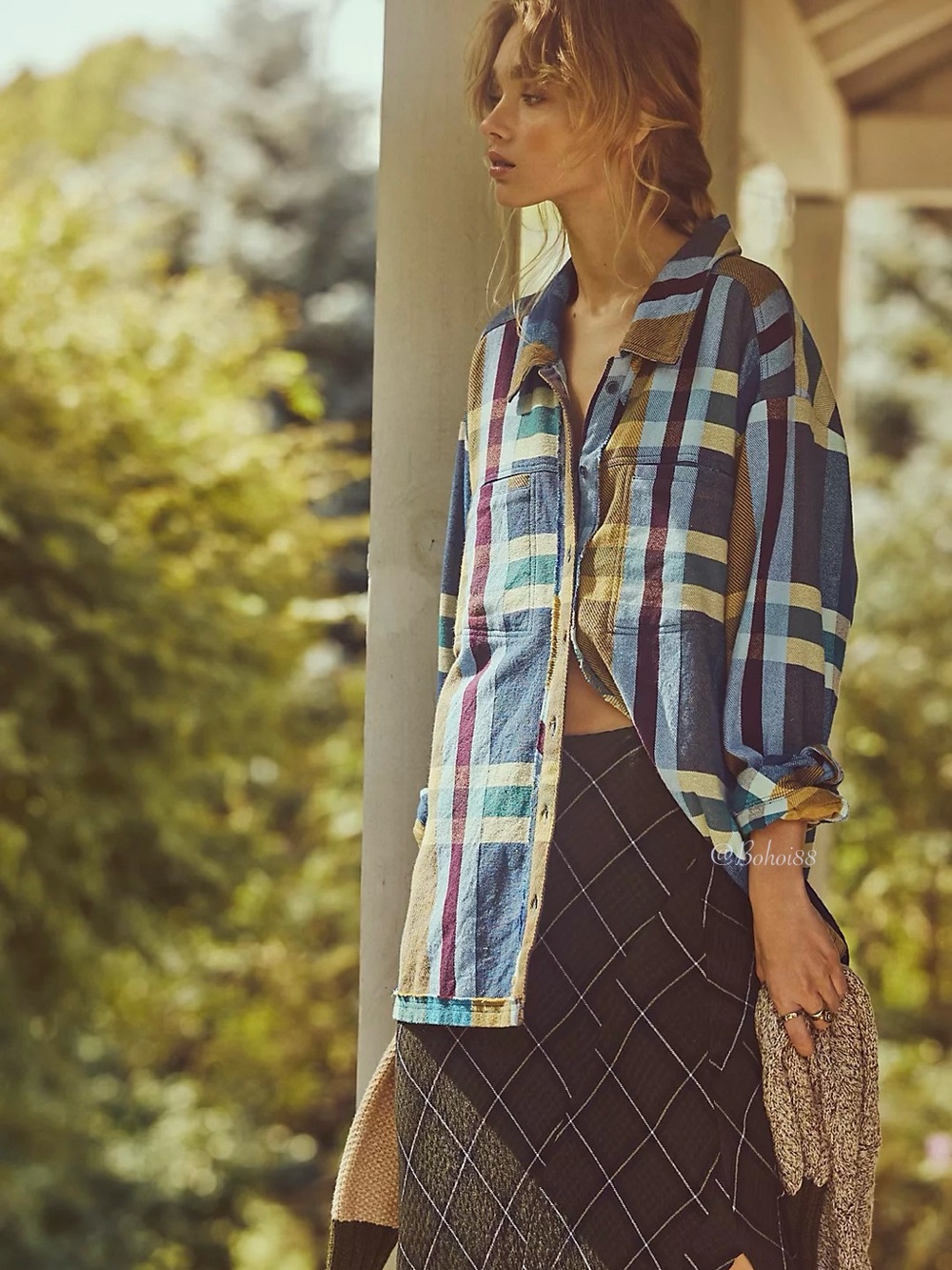 NWT Free People We The Free So Long Summer Plaid Top - Picture 16 of 16
